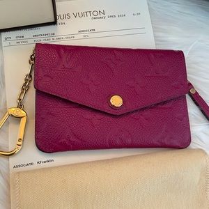 Louis Vuitton Empreinte Key Pouch (Grape)